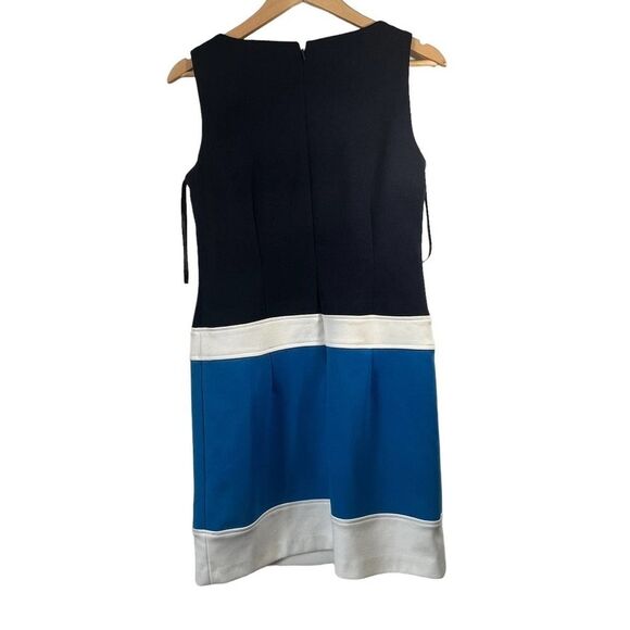 Womens MOD Laundry Blue Striped Mod Shift Dress 8 Medium - Picture 4 of 5